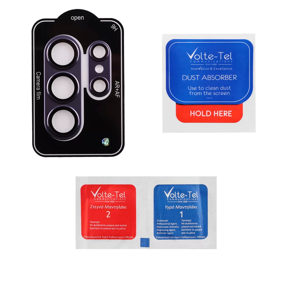 VOLTE-TEL CAMERA GLASS COVER SAMSUNG S26 ULTRA 5G 6.9in 9H 0.30MM 3D AR ALUMINIUM-ELECTROPLATING FRAME PURPLE - Image 3