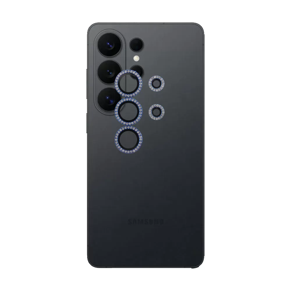 VOLTE-TEL CAMERA GLASS COVER SAMSUNG S26 ULTRA 5G 6.9in 9H 0.33MM EASY APPLICATION WITH STRASS NAVY BLUE - Image 5
