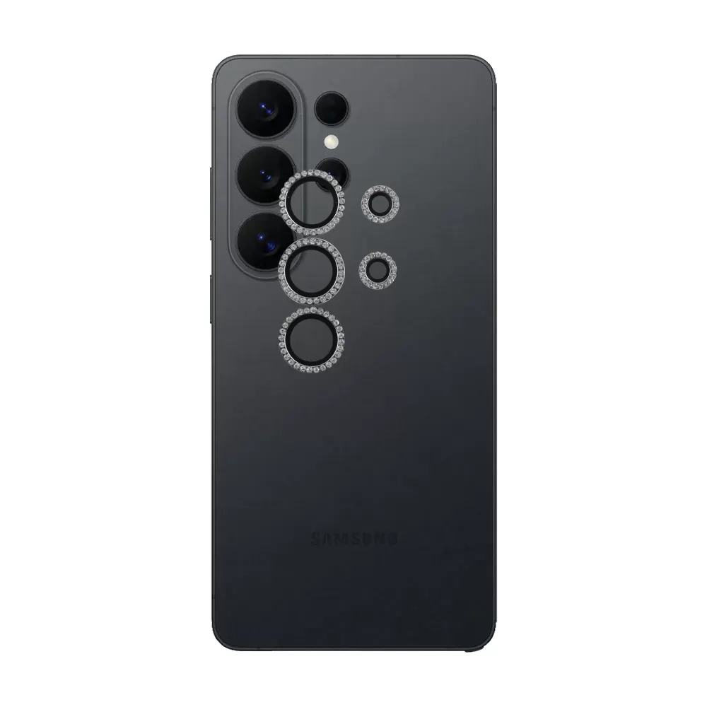 VOLTE-TEL CAMERA GLASS COVER SAMSUNG S26 ULTRA 5G 6.9in 9H 0.33MM EASY APPLICATION WITH STRASS SILVER - Image 5