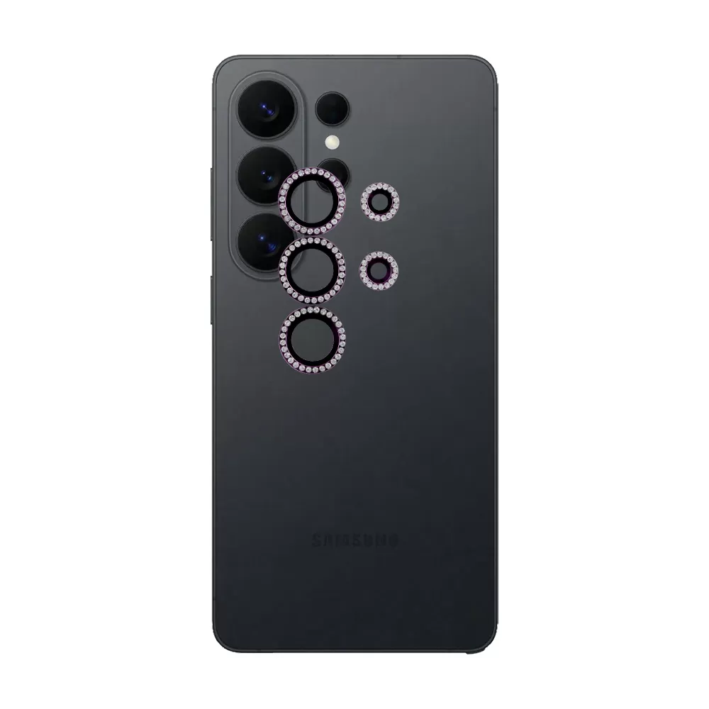 VOLTE-TEL CAMERA GLASS COVER SAMSUNG S26 ULTRA 5G 6.9in 9H 0.33MM EASY APPLICATION WITH STRASS DARK PURPLE - Image 5