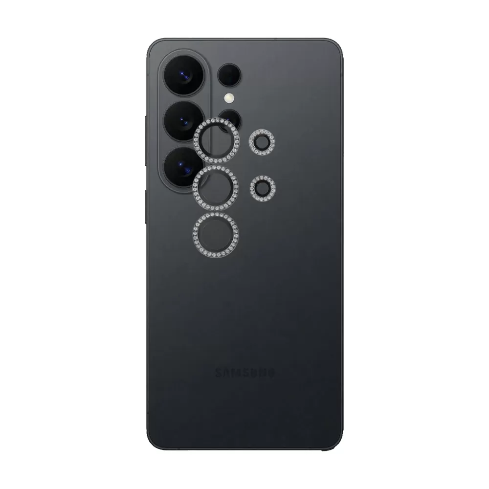 VOLTE-TEL CAMERA GLASS COVER SAMSUNG S26 ULTRA 5G 6.9in 9H 0.33MM EASY APPLICATION WITH STRASS BLACK - Image 5