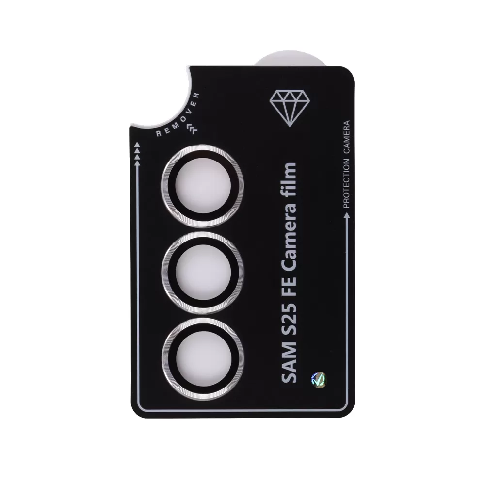 VOLTE-TEL CAMERA GLASS COVER SAMSUNG S25 FE 5G S731 6.7in 9H 0.30MM EASY APPLICATION SILVER - Image 4