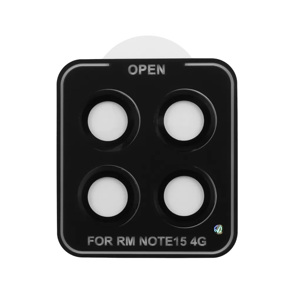 VOLTE-TEL CAMERA GLASS COVER XIAOMI REDMI NOTE 15 4G 6.77in 9H 0.30MM EASY APPLICATION BLACK - Image 4