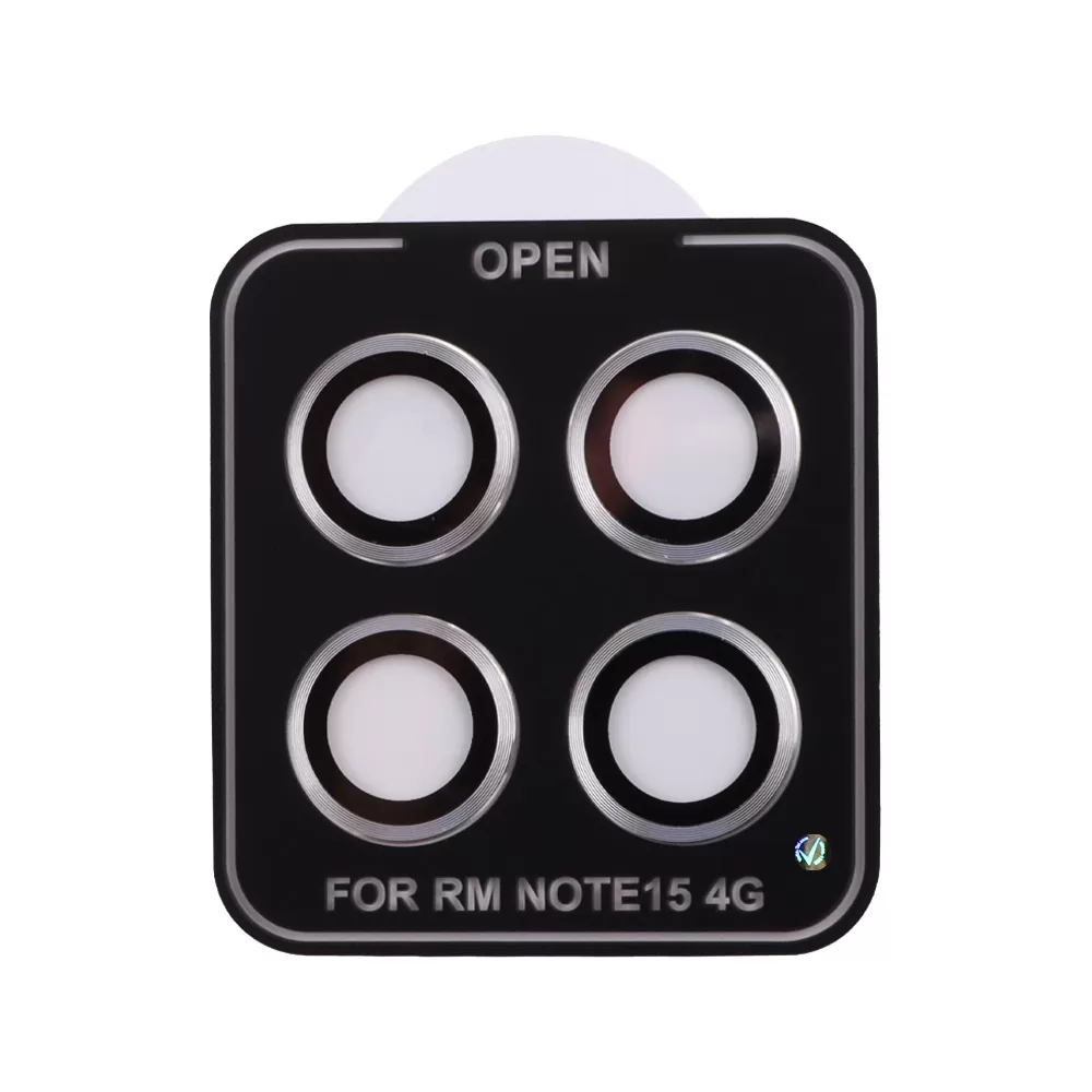 VOLTE-TEL CAMERA GLASS COVER XIAOMI REDMI NOTE 15 4G 6.77in 9H 0.30MM EASY APPLICATION SILVER - Image 4