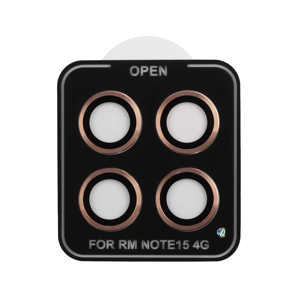 VOLTE-TEL CAMERA GLASS COVER XIAOMI REDMI NOTE 15 4G 6.77in 9H 0.30MM EASY APPLICATION GOLD - Image 4