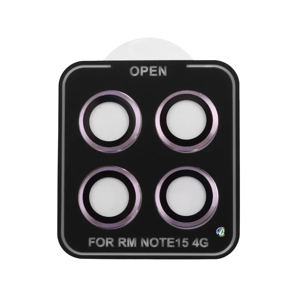 VOLTE-TEL CAMERA GLASS COVER XIAOMI REDMI NOTE 15 4G 6.77in 9H 0.30MM EASY APPLICATION PURPLE - Image 4