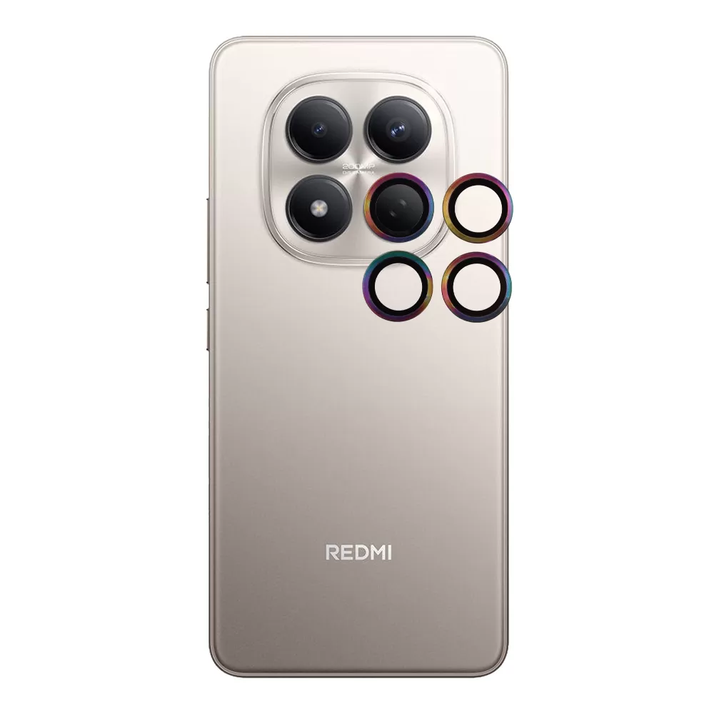VOLTE-TEL CAMERA GLASS COVER XIAOMI REDMI NOTE 15 PRO 5G 6.77in 9H 0.30MM EASY APPLICATION RAINBOW - Image 5