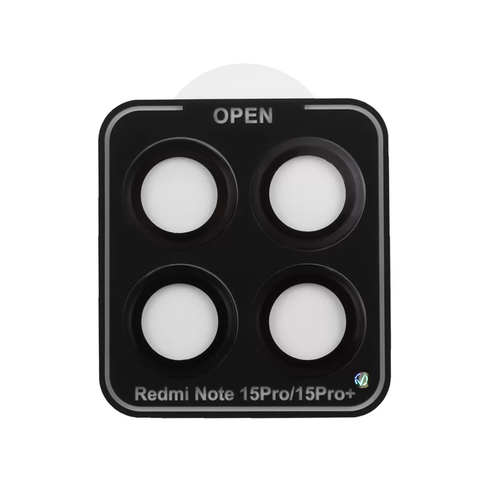 VOLTE-TEL CAMERA GLASS COVER XIAOMI REDMI NOTE 15 PRO 5G 6.77in 9H 0.30MM EASY APPLICATION BLACK - Image 4