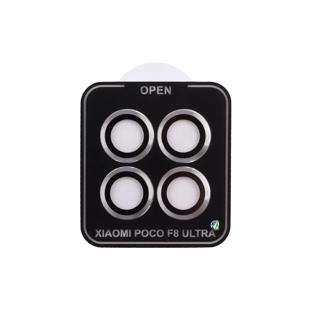 VOLTE-TEL CAMERA GLASS COVER XIAOMI POCO F8 ULTRA 5G 6.9in 9H 0.30MM EASY APPLICATION SILVER - Image 4