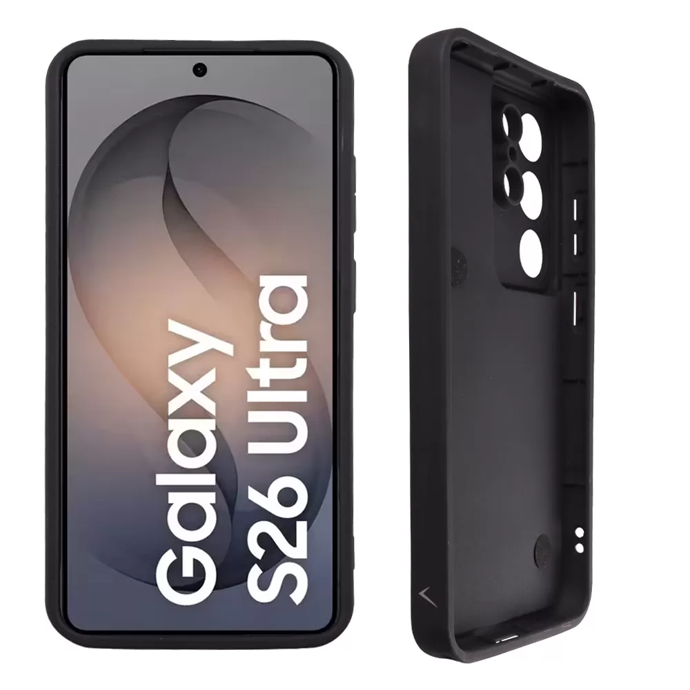 VOLTE-TEL SILICON TPU WITH STRAP ΘΗΚΗ SAMSUNG S26 ULTRA 5G 6.9in  FULL CAMERA PROTECTION BLACK WITH BLACK HEARTS - Image 4