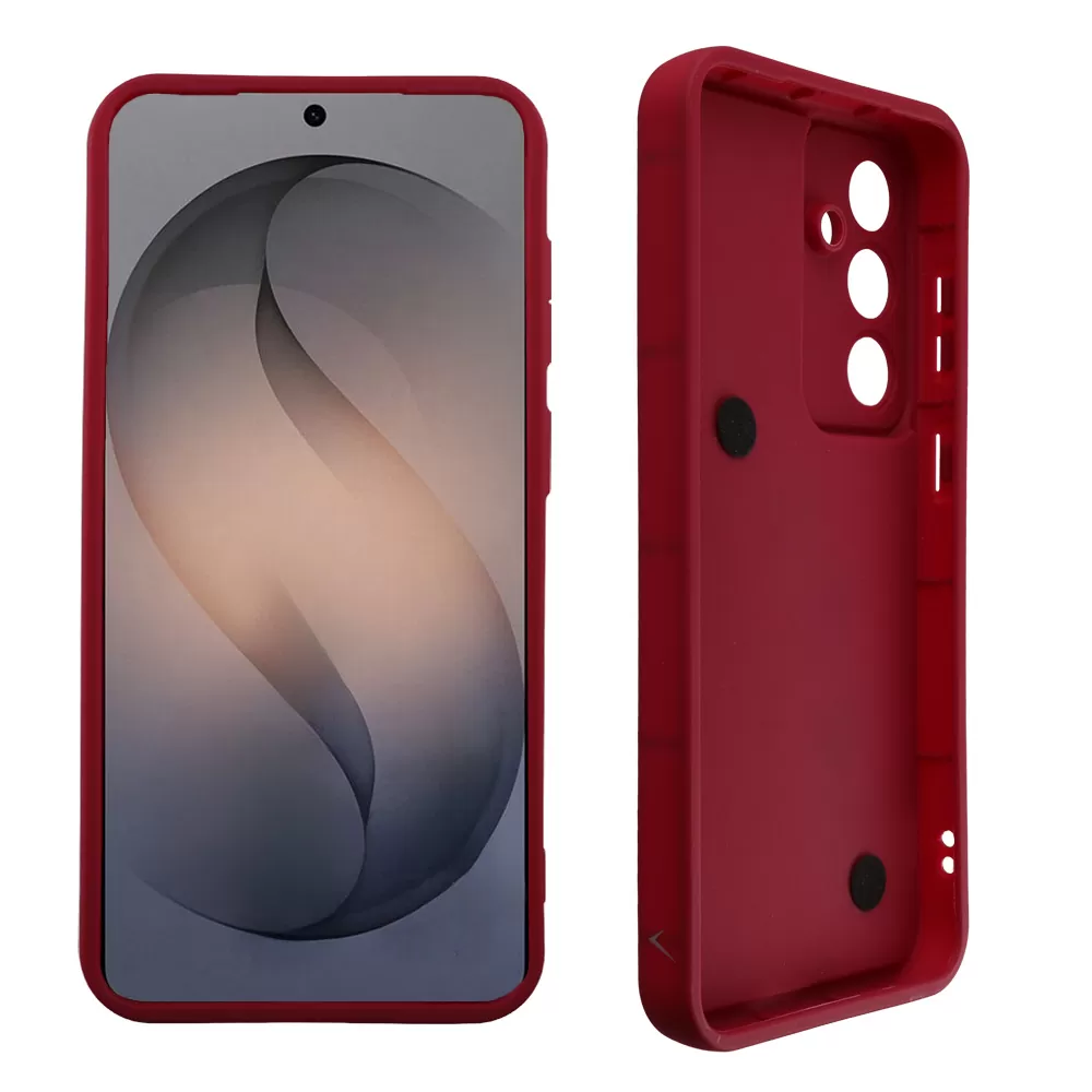 VOLTE-TEL SILICON TPU WITH STRAP ΘΗΚΗ SAMSUNG S26 5G 6.3in  FULL CAMERA PROTECTION BURGUNDY WITH RED HEARTS - Image 4