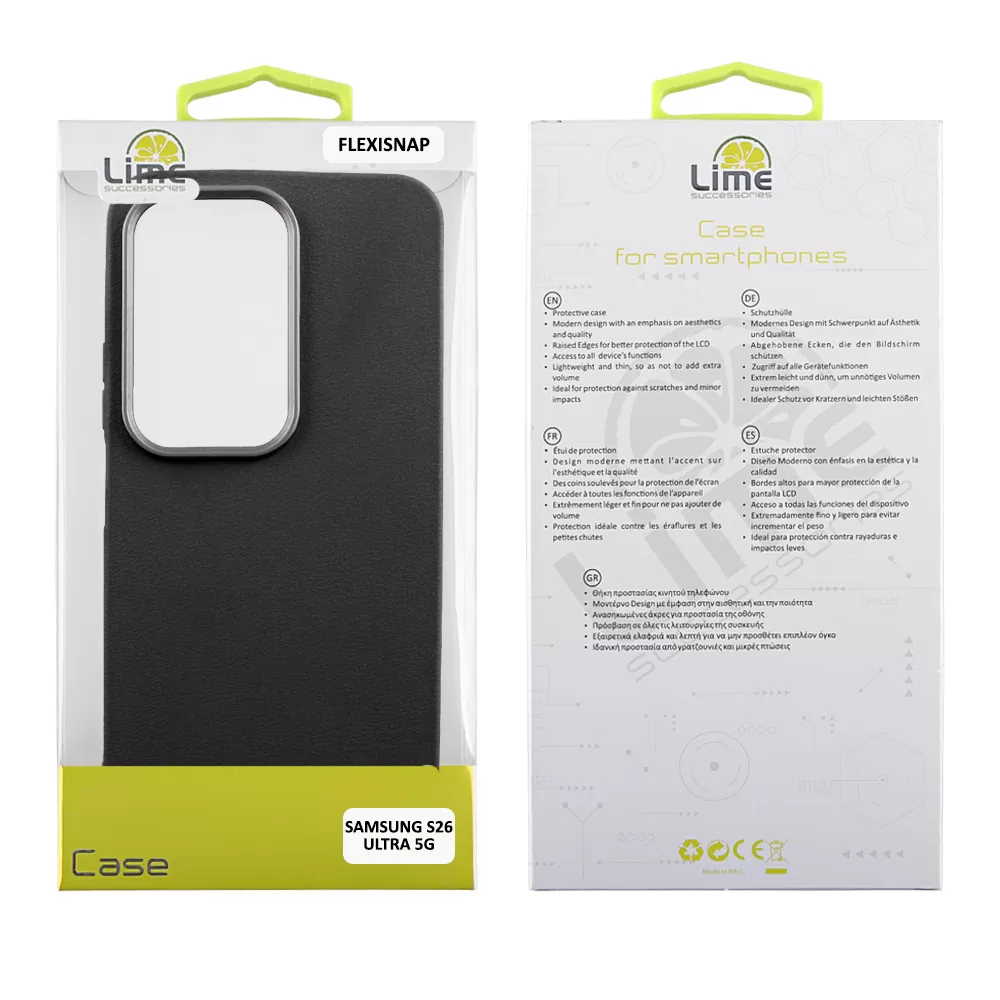LIME ΘΗΚΗ SAMSUNG S26 ULTRA 5G 6.9" FLEXISNAP TPU CAMERA GUARD BLACK - Image 2