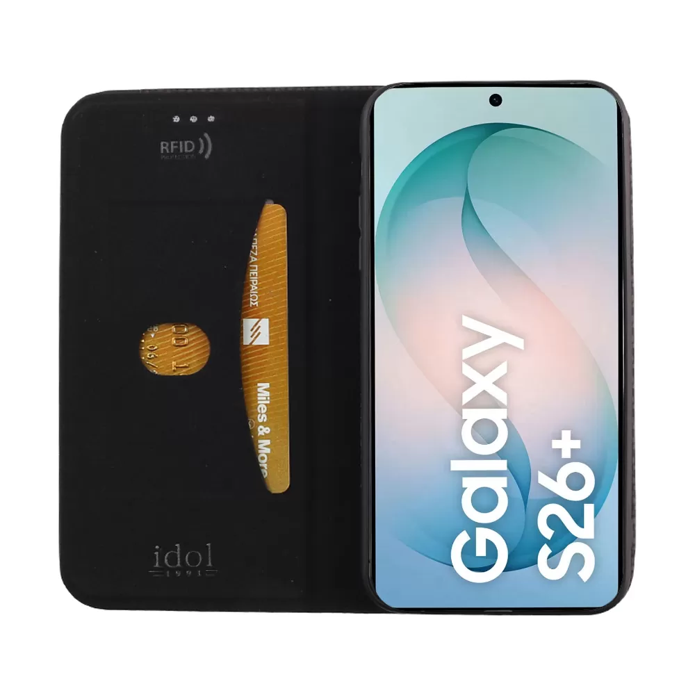 IDOL 1991 ELITE ΘΗΚΗ SAMSUNG S26 PLUS 5G 6.7in  ANTI-RFID BOOK STAND BLACK - Image 7