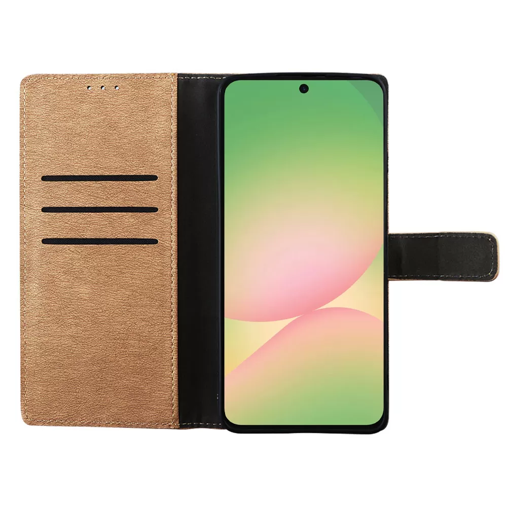 VOLTE-TEL ALLURE ΘΗΚΗ SAMSUNG A57 5G 6.7in  MAGNET BOOK STAND CLIP GOLD - Image 5