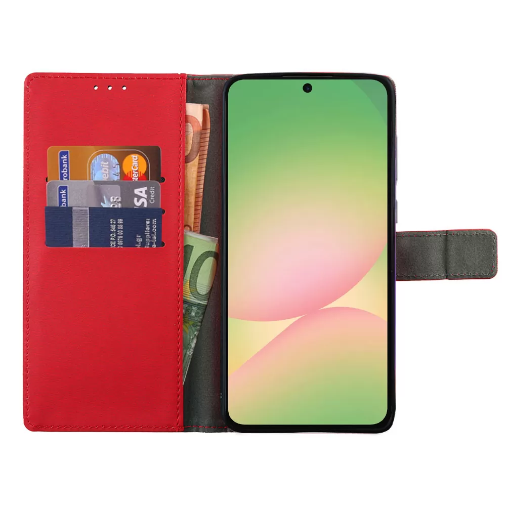 VOLTE-TEL ALLURE ΘΗΚΗ SAMSUNG A57 5G 6.7in  MAGNET BOOK STAND CLIP RED - Image 6