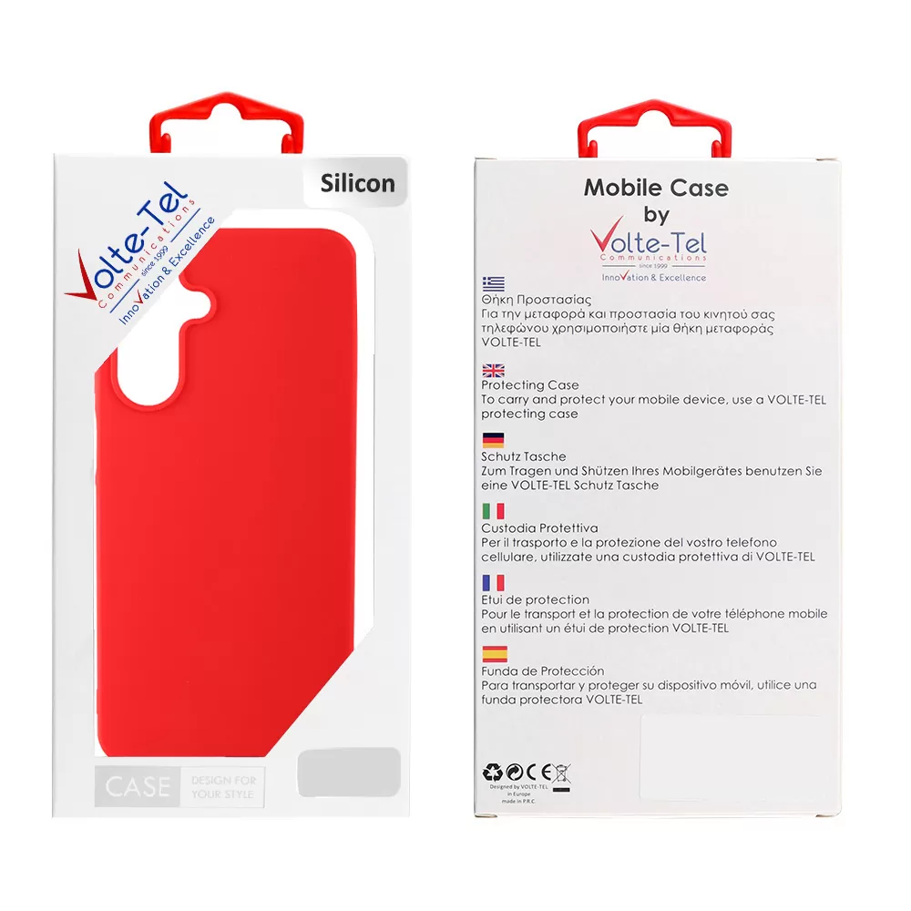 VOLTE-TEL SILICON TPU ΘΗΚΗ SAMSUNG S26 5G 6.3in  CAMERA GUARD RED - Image 2
