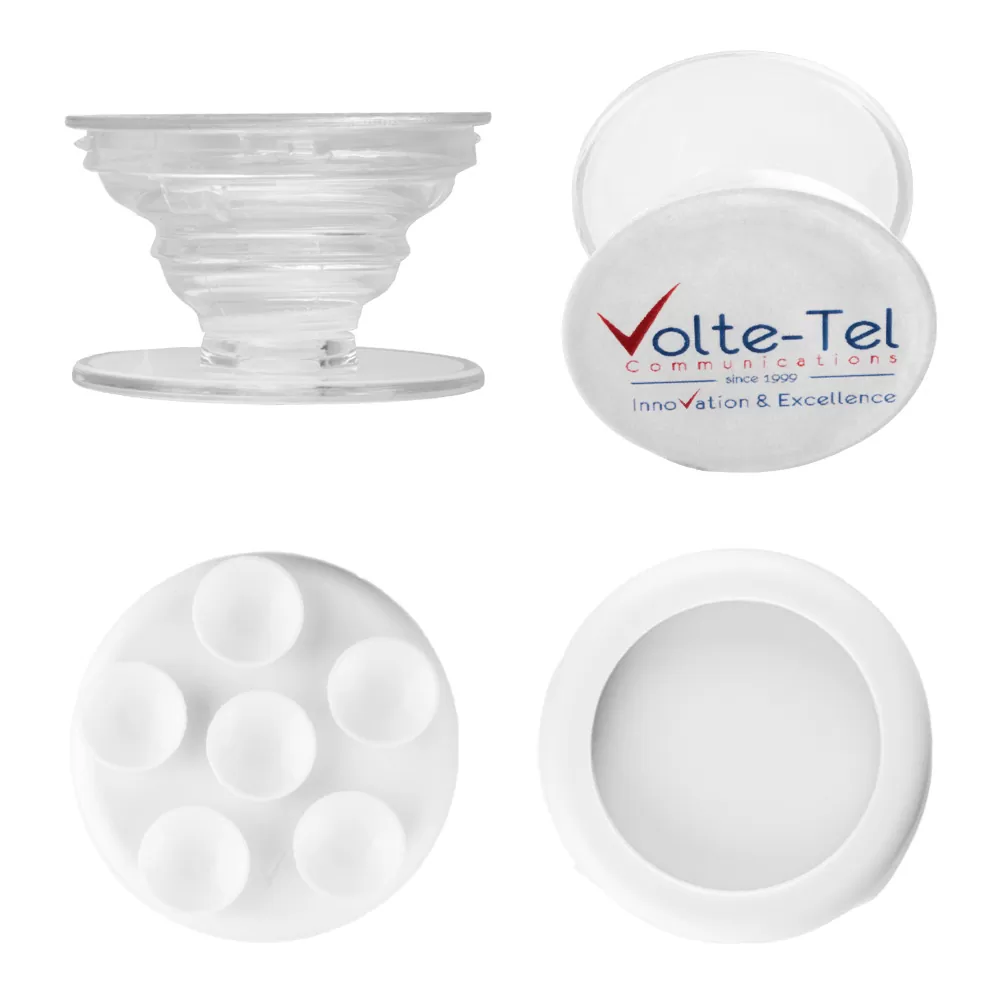 VOLTE-TEL POP STAND ΒΑΣΗ ΣΤΗΡΙΞΗΣ ΒΕΝΤΟΥΖΑ ΣΙΛΙΚΟΝΗΣ ΔΙΠΛΗΣ ΟΨΗΣ ΣΤΡΟΓΓΥΛΗ ΜΙΚΡΗ ΓΙΑ ΣΥΣΚΕΥΕΣ RED - Image 3