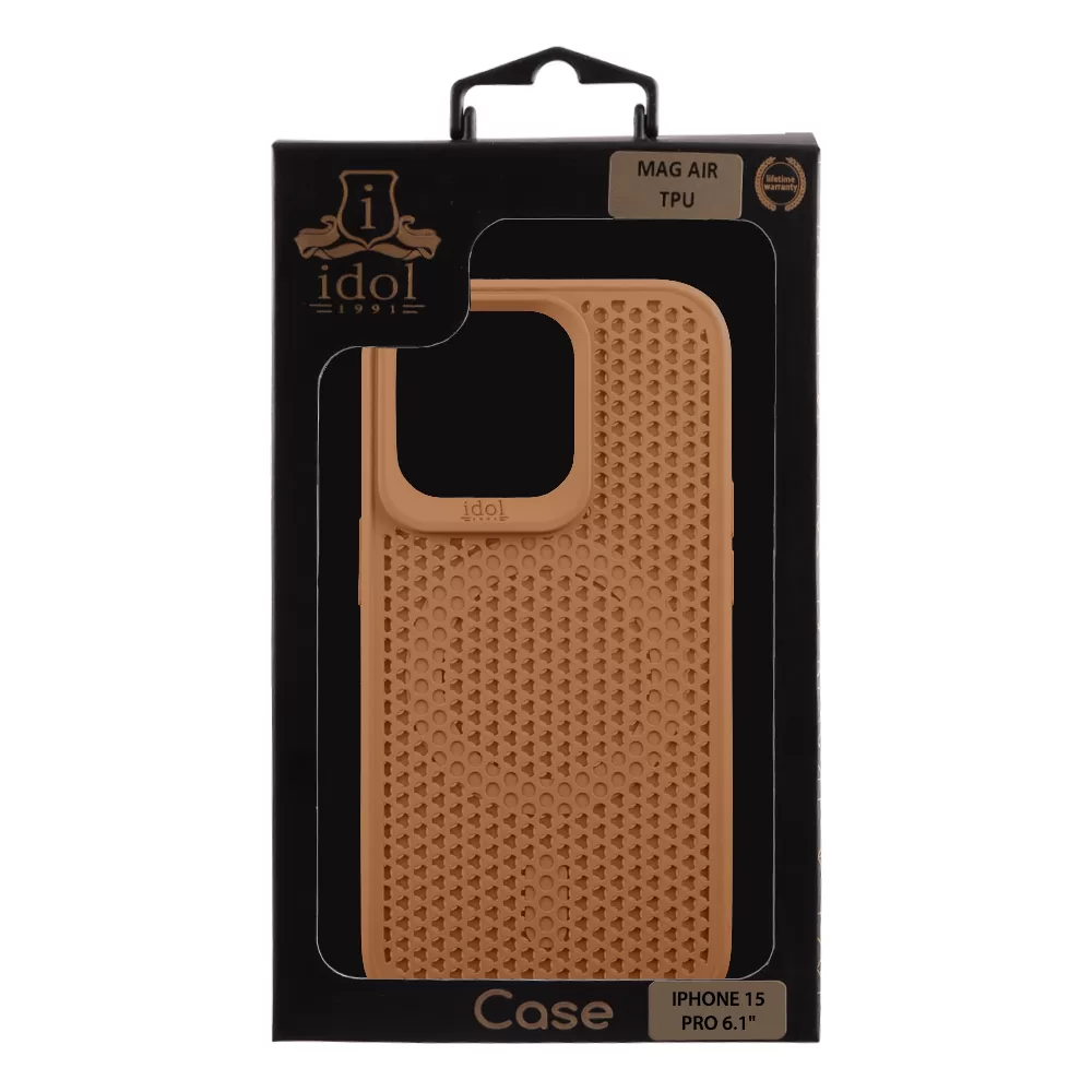 IDOL 1991 MAG AIR TPU ΘΗΚΗ IPHONE 15 PRO 6.1in MAGSAFE CAMERA GUARD BROWN - Image 2
