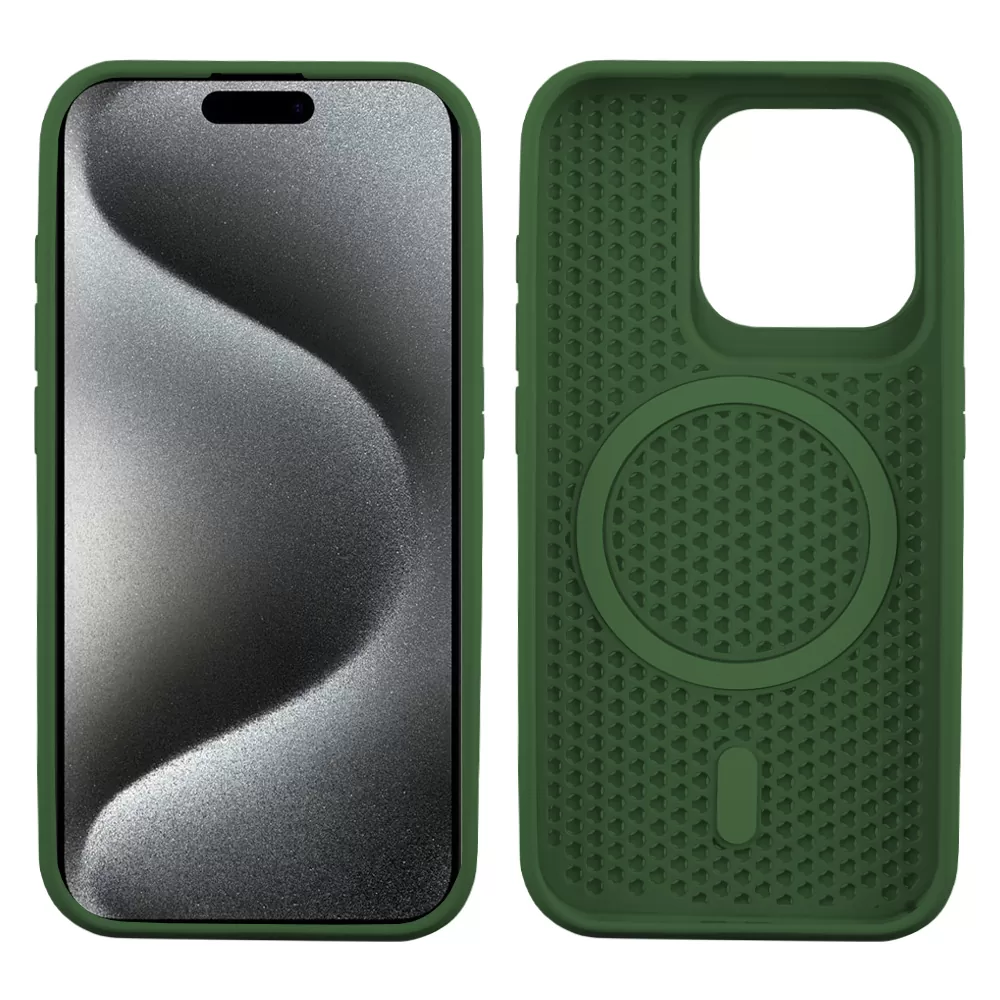 IDOL 1991 MAG AIR TPU ΘΗΚΗ IPHONE 15 PRO MAX 6.7in MAGSAFE CAMERA GUARD DARK GREEN - Image 11