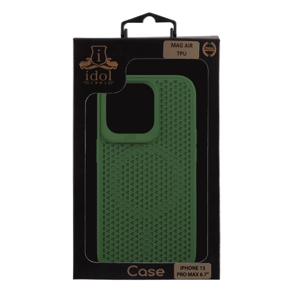 IDOL 1991 MAG AIR TPU ΘΗΚΗ IPHONE 15 PRO MAX 6.7in MAGSAFE CAMERA GUARD DARK GREEN - Image 2