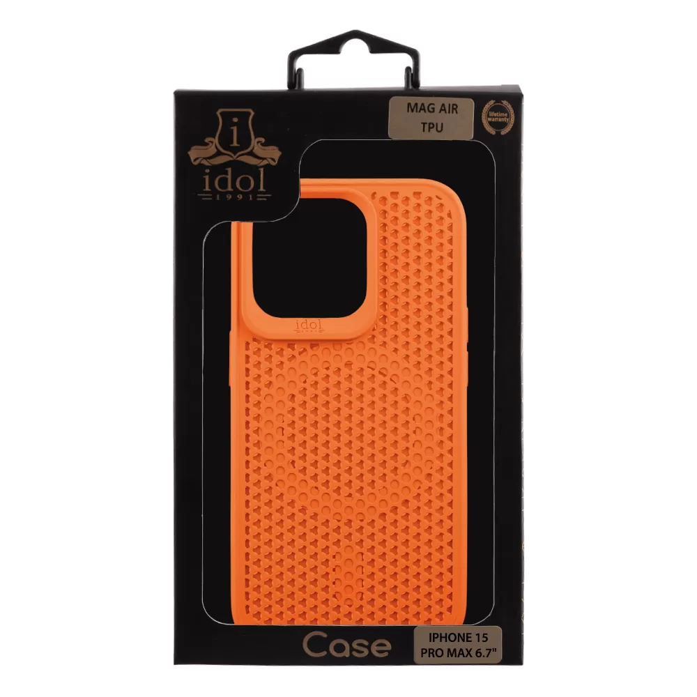 IDOL 1991 MAG AIR TPU ΘΗΚΗ IPHONE 15 PRO MAX 6.7in MAGSAFE CAMERA GUARD ORANGE - Image 2