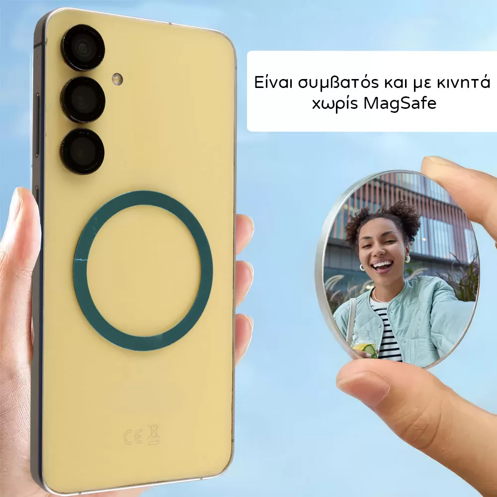 VOLTE-TEL MAGSAFE ΣΤΡΟΓΓΥΛΟ ΚΑΘΡΕΦΤΑΚΙ SILVER - Image 8