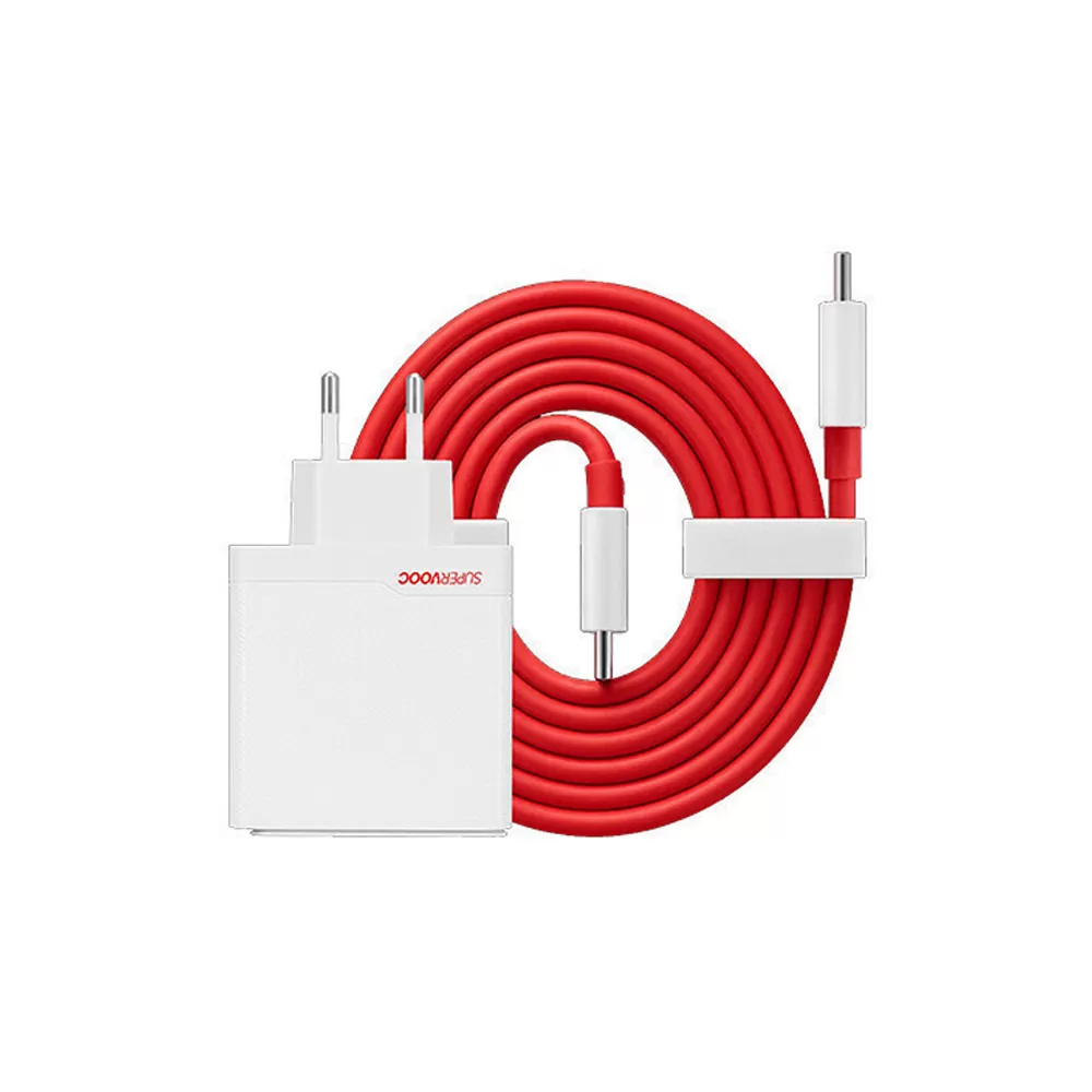 TRAVEL ONEPLUS SUPERVOOC DUAL USB-A / TYPE C 120W 7.3A +USB DATA TYPE C TO TYPE C 10A WHITE PACKING OR - Image 3