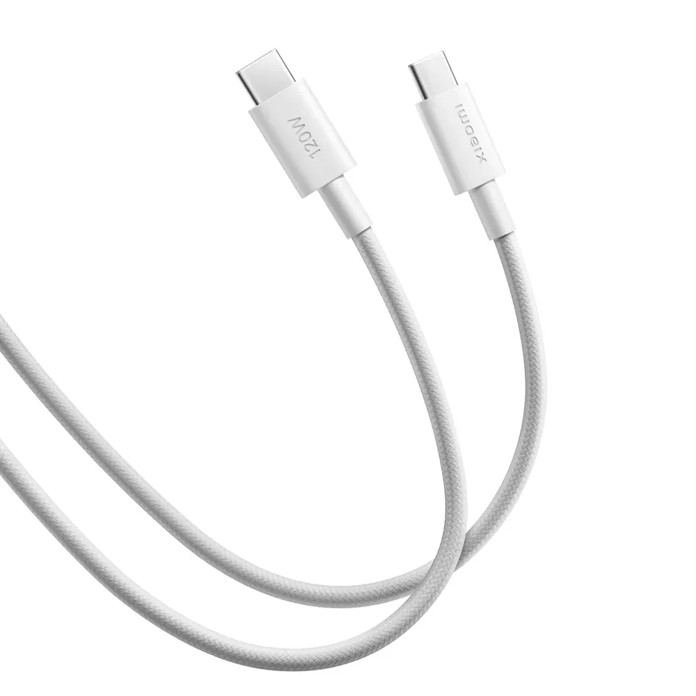XIAOMI BHR087KGL USB-C TO TYPE C USB 2.0 ΦΟΡΤΙΣΗΣ-DATA 120W 6A 1.0m WHITE PACKING OR - Image 4