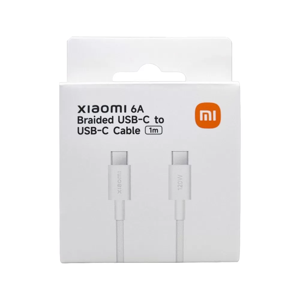 XIAOMI BHR087KGL USB-C TO TYPE C USB 2.0 ΦΟΡΤΙΣΗΣ-DATA 120W 6A 1.0m WHITE PACKING OR - Image 2