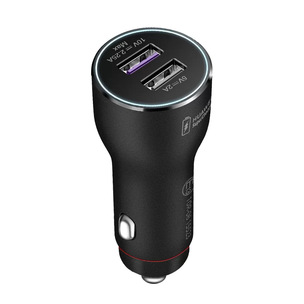 ΦΟΡΤΙΣΤΗΣ ΑΥΤΟΚΙΝΗΤΟΥ DUAL HUAWEI CP36 USB-A 5V/2A 10W+USB-A 5V/2A 9V/2A 10V/2.25A 22.5W BLACK PACKING OR - Image 5
