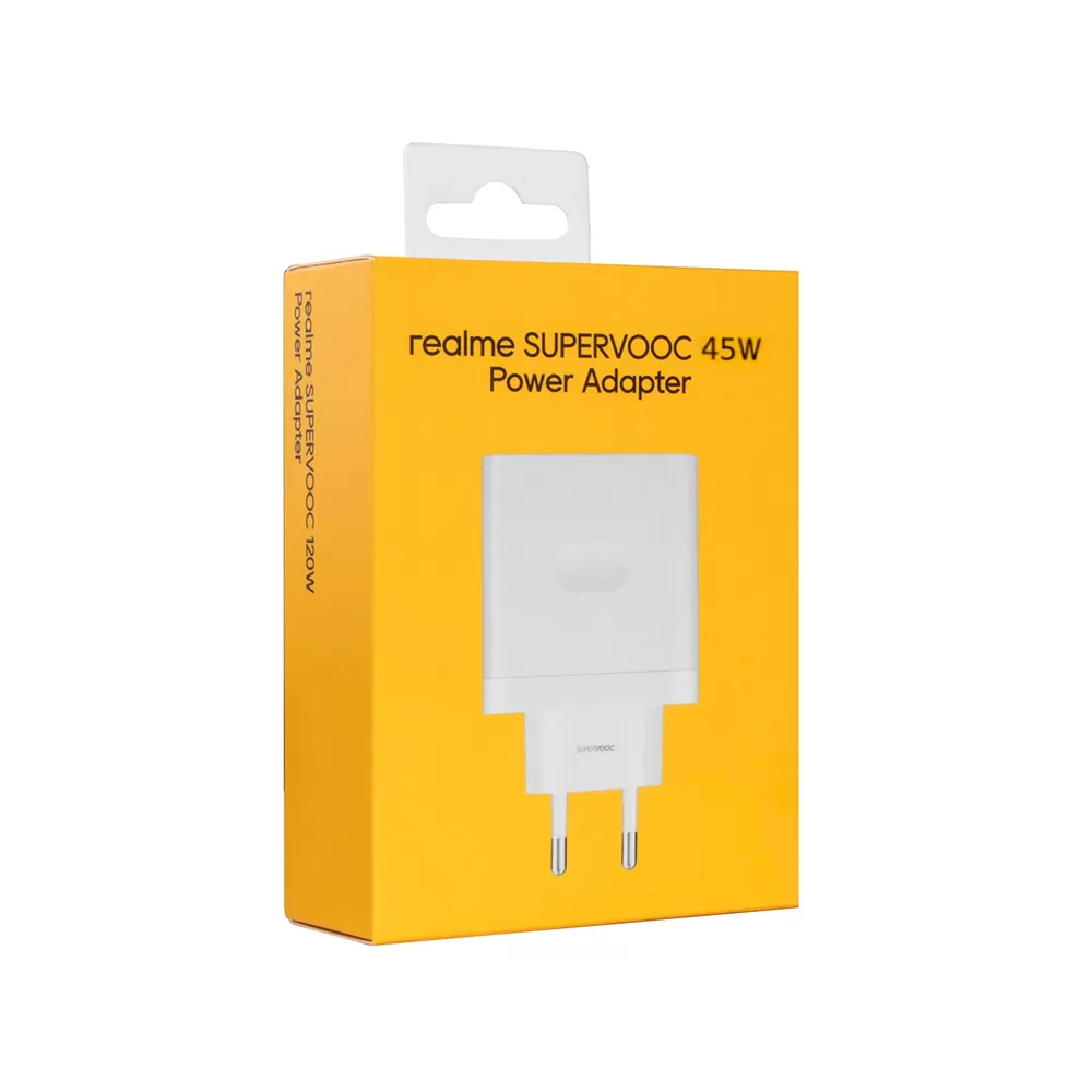 TRAVEL REALME VCB4JAEH USB A 5V/2A 11V/4.1A 45W WHITE ORIGINAL SERVICE PACK - Image 2