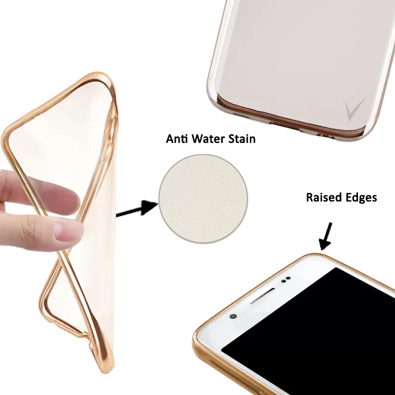 VOLTE-TEL ELECTROPLATING ΘΗΚΗ XIAOMI REDMI 4X 5.0" FACEPLATE  GOLD - Image 3