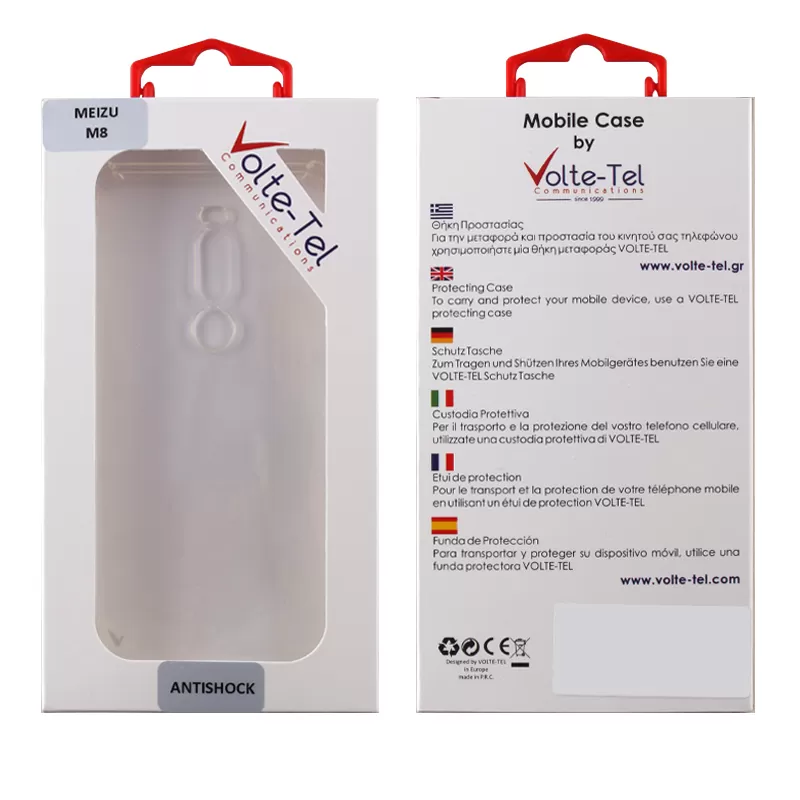 VOLTE-TEL ANTISHOCK AIR TPU ΘΗΚΗ MEIZU M8 5.7in  WHITE - Image 2