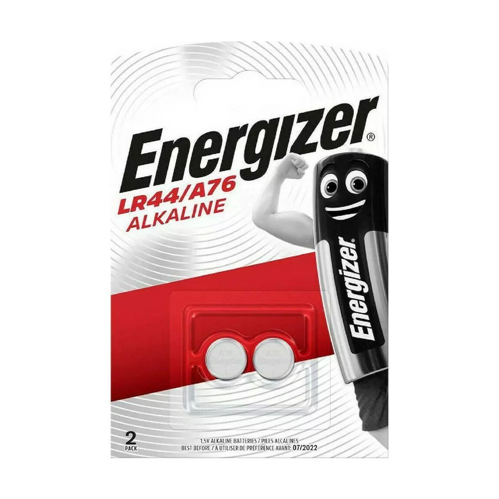 ENERGIZER ΜΠΑΤΑΡΙΕΣ ΡΟΛΟΓΙΟΥ LR44/V13GA/L1154/157/SR44/303/A76/357/RW8/AG13 1.5V 125mAh ALKALINE 1 ΤΕΜ. 2/BLISTER