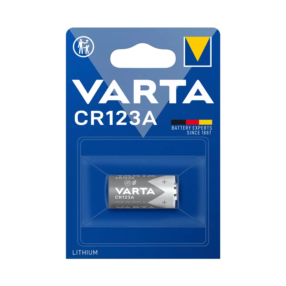 VARTA ΜΠΑΤΑΡΙΕΣ ΦΩΤΟΓΡΑΦΙΚΗΣ ΛΙΘΙΟΥ CR123 3V 1430mAh Li-ion 1/BLISTER