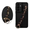 VOLTE-TEL SILICON TPU WITH STRAP ΘΗΚΗ SAMSUNG S26 5G 6.3in  FULL CAMERA PROTECTION BLACK WITH BLACK BUTTERFLIES