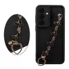 VOLTE-TEL SILICON TPU WITH STRAP ΘΗΚΗ SAMSUNG S26 5G 6.3in  FULL CAMERA PROTECTION BLACK WITH BLACK BUTTERFLIES