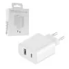 TRAVEL HONOR HN-200500EP2 GAN SUPER CHARGE TYPE C 5V/3A 9V/3A 12V/5A 15V/5A 20V/5A 100W  +TYPE C 6A WHITE PACKING OR