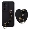 VOLTE-TEL SILICON TPU WITH STRAP ΘΗΚΗ SAMSUNG S26 PLUS 5G 6.7in  FULL CAMERA PROTECTION BLACK WITH BLACK HEARTS