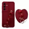 VOLTE-TEL SILICON TPU WITH STRAP ΘΗΚΗ SAMSUNG S26 PLUS 5G 6.7in  FULL CAMERA PROTECTION BURGUNDY WITH RED HEARTS