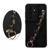 VOLTE-TEL SILICON TPU WITH STRAP ΘΗΚΗ SAMSUNG S26 ULTRA 5G 6.9in  FULL CAMERA PROTECTION BLACK WITH BLACK BUTTERFLIES