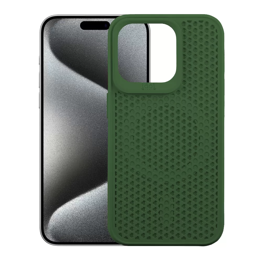 IDOL 1991 MAG AIR TPU ΘΗΚΗ IPHONE 15 PRO MAX 6.7in MAGSAFE CAMERA GUARD DARK GREEN