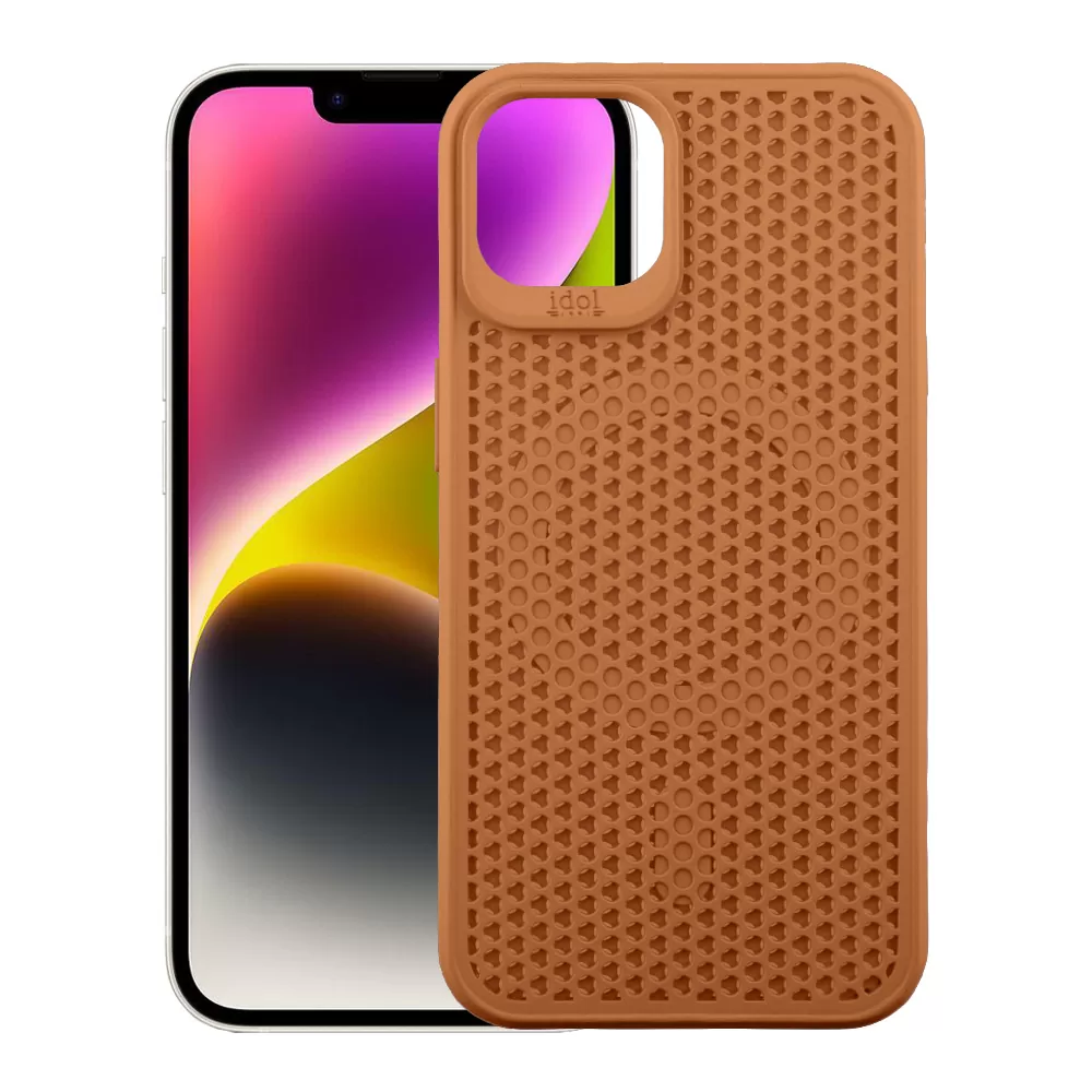 IDOL 1991 MAG AIR TPU ΘΗΚΗ IPHONE 14 6.1in MAGSAFE CAMERA GUARD BROWN