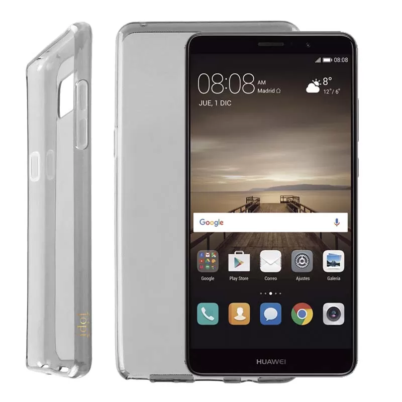 IDOL 1991 AIR SLIM TPU ΘΗΚΗ HUAWEI MATE 9 5.9in ΔΙΑΦΑΝΗ ΓΚΡΙ