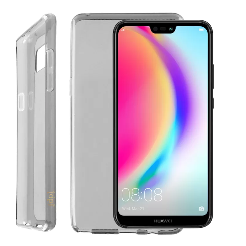 IDOL 1991 AIR SLIM TPU ΘΗΚΗ HUAWEI P20 LITE 5.84in ΔΙΑΦΑΝΗ ΓΚΡΙ