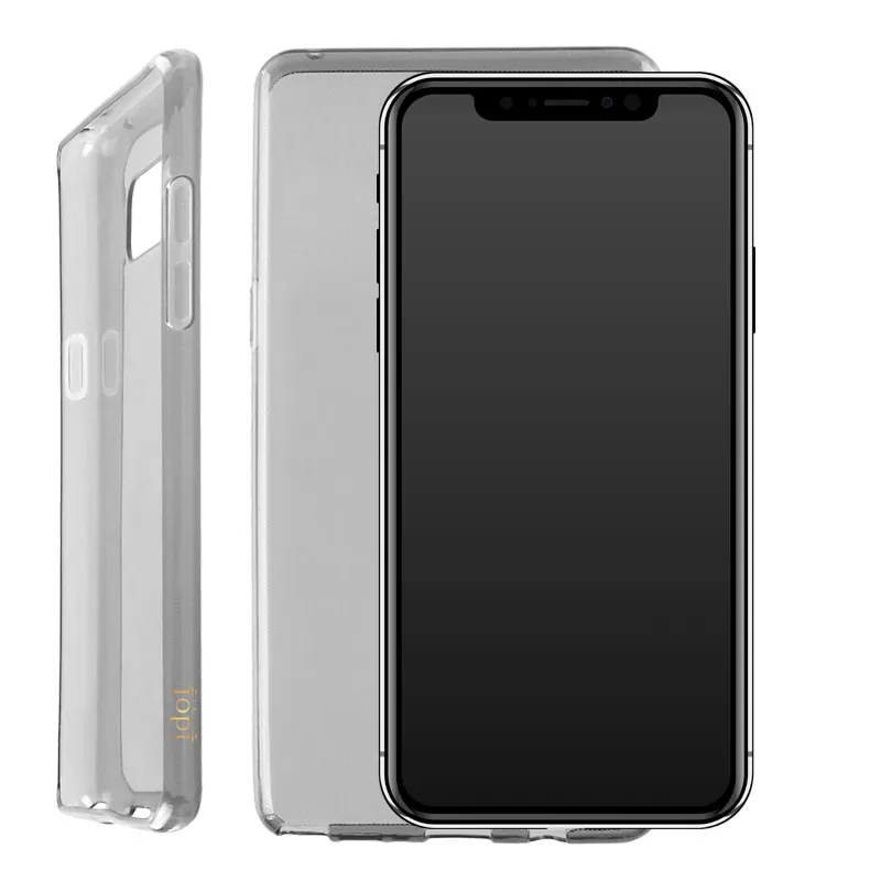 IDOL 1991 AIR SLIM TPU ΘΗΚΗ IPHONE XS MAX 6.5in ΔΙΑΦΑΝΗ ΓΚΡΙ