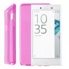 IDOL 1991 AIR SLIM TPU ΘΗΚΗ SONY XPERIA X COMPACT 4.6in ΔΙΑΦΑΝΗ ΡΟΖ