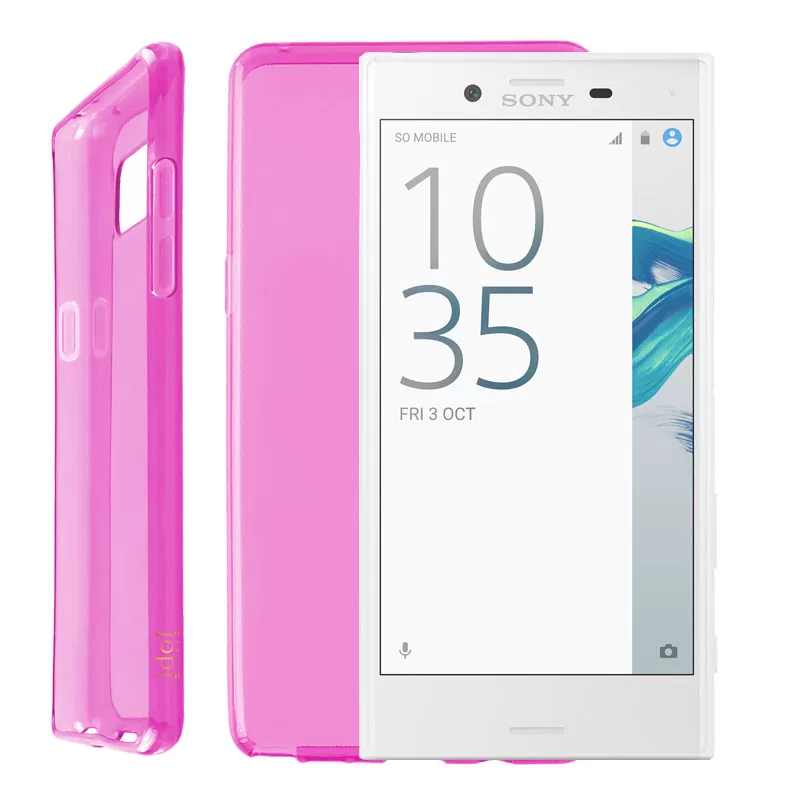 IDOL 1991 AIR SLIM TPU ΘΗΚΗ SONY XPERIA X COMPACT 4.6in ΔΙΑΦΑΝΗ ΡΟΖ