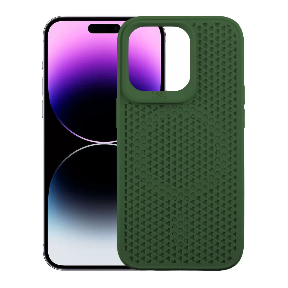 IDOL 1991 MAG AIR TPU ΘΗΚΗ IPHONE 14 PRO MAX 6.7in MAGSAFE CAMERA GUARD DARK GREEN