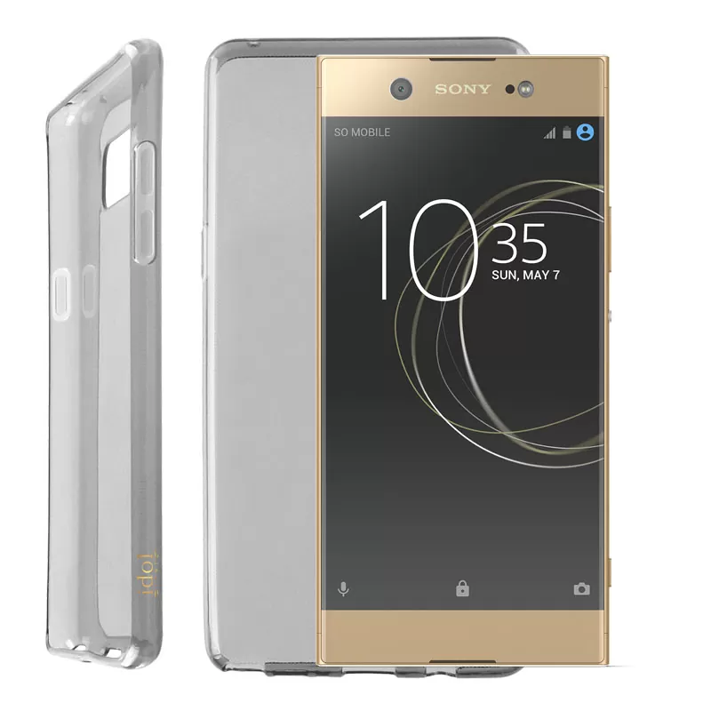 IDOL 1991 AIR SLIM TPU ΘΗΚΗ SONY XPERIA XA1 ULTRA 6.0in ΔΙΑΦΑΝΗ ΓΚΡΙ